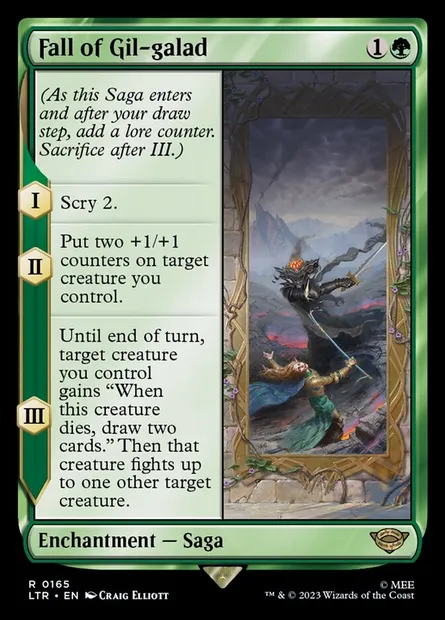 Fall of Gil-galad, Magic card LTR 165 — The Lord of the Rings: Tales of Middle-earth set
