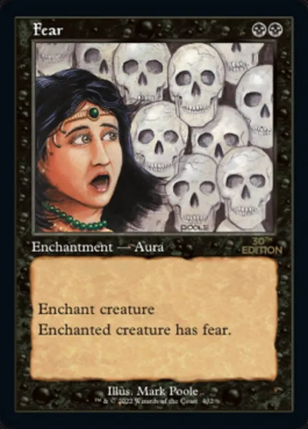 Peur, carte Magic 30A 402 — extension 30th Anniversary Edition