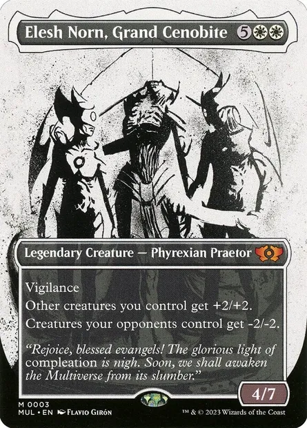 Elesh Norn, Grand Cenobite, Magic card MUL 3 — Multiverse Legends set