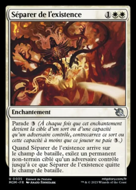 Séparer de l'existence, carte Magic MOM 35 — extension L'invasion des machines