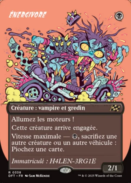 Énergivore, carte Magic DFT 338 — extension Aetherdrift