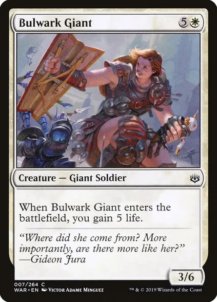 Bulwark Giant, Magic card WAR 7 — War of the Spark set