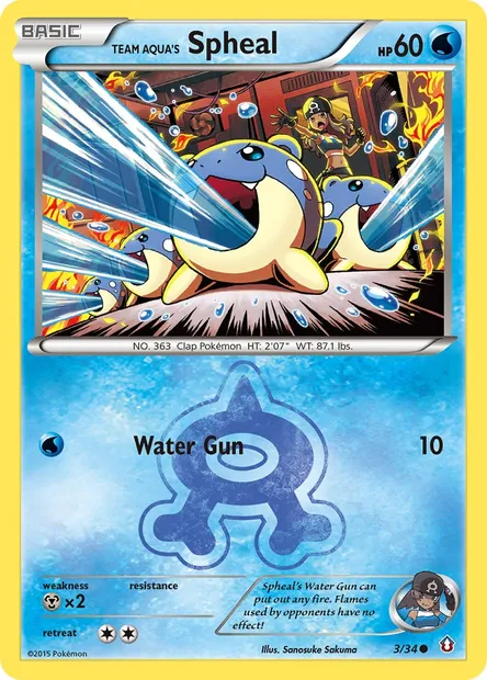 Team Aqua's Spheal, Pokémon card DCR 3 — Double Crisis set