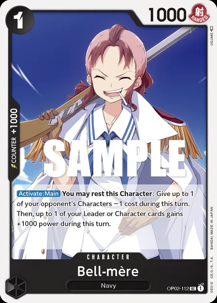 Bell-mère, One Piece card OP02-112 — PARAMOUNT WAR set