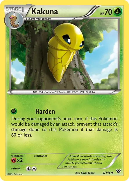 Kakuna, Pokémon card XY 4 — XY set