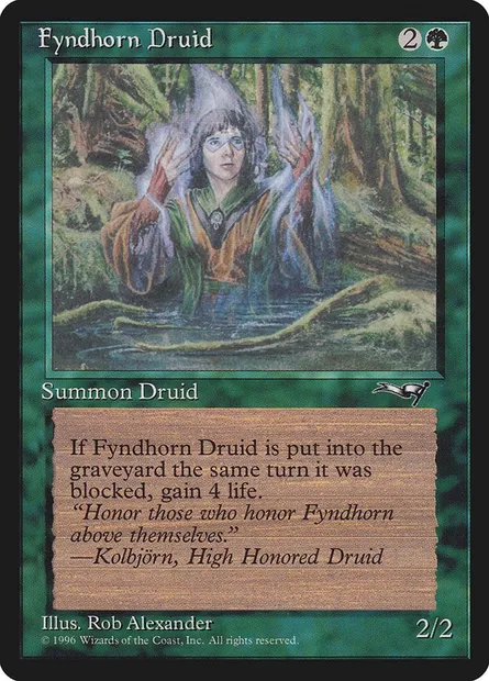 Druide cordellien, carte Magic ALL 90b — extension Alliances