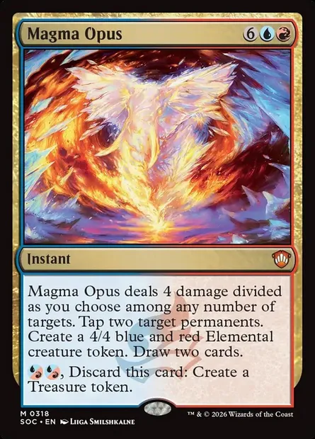 Magma Opus, Magic card SOC 318 — Secrets of Strixhaven Commander set