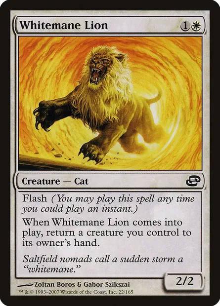 Whitemane Lion, Magic card PLC 22 — Planar Chaos set