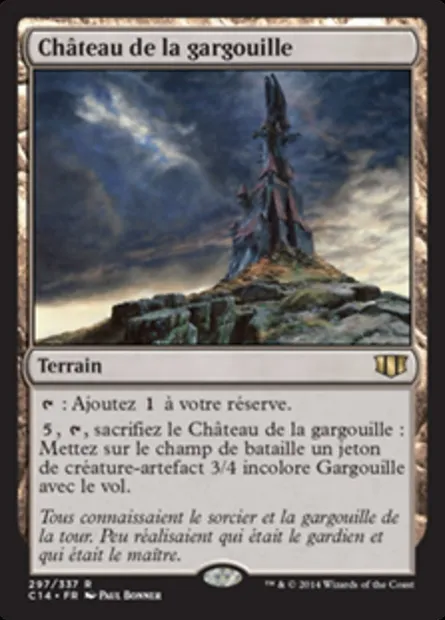 Château de la gargouille, carte Magic C14 297 — extension Commander 2014