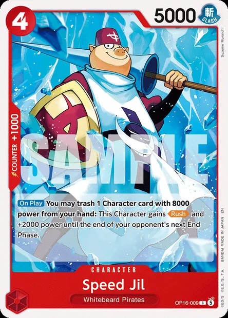 Speed Jil, One Piece card OP16-009 — THE TIME OF BATTLE set