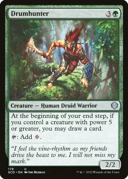 Drumhunter, Magic card SCD 179 — Starter Commander Decks set