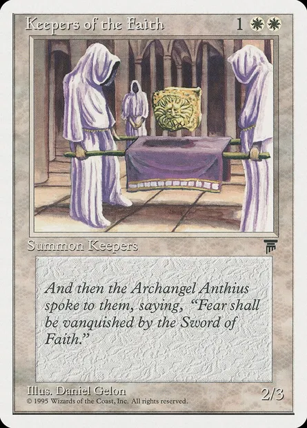 Keepers of the Faith, carte Magic CHR 9 — extension Chronicles