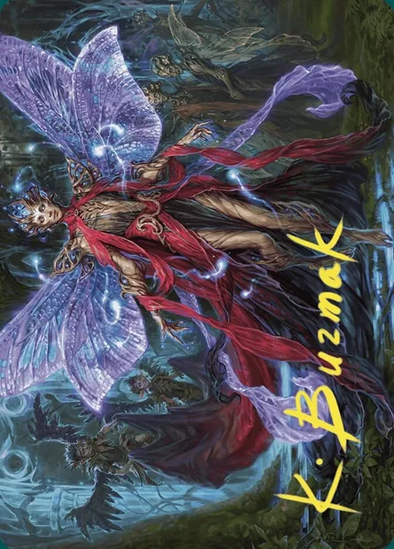 Tegwyll, Duke of Splendor // Tegwyll, Duke of Splendor, carte Magic AWOE 48 — extension Wilds of Eldraine Art Series