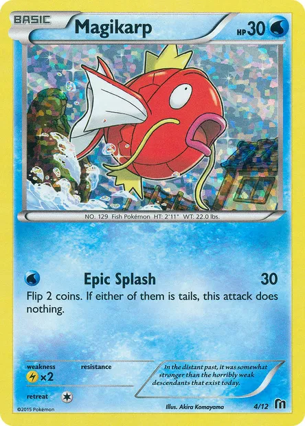 Magicarpe, carte Pokémon MCD16 4 — extension Collection McDonald's 2016