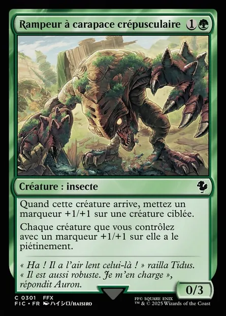 Rampeur à carapace crépusculaire, carte Magic FIC 301 — extension Final Fantasy Commander