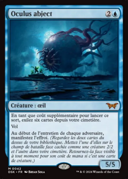 Oculus abject, carte Magic DSK 42 — extension Duskmourn: House of Horror