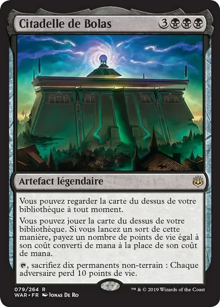 Citadelle de Bolas, carte Magic WAR 79 — extension La guerre des Planeswalkers
