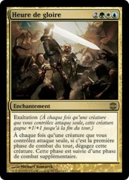 Heure de gloire, carte Magic ARB 126 — extension La Renaissance d'Alara