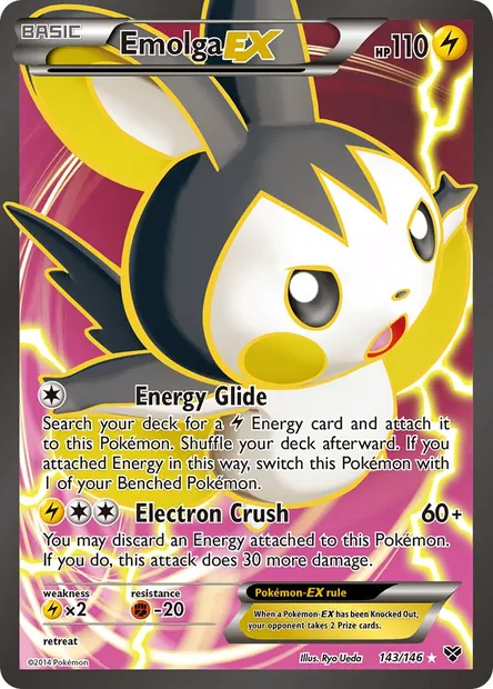 Emolga EX, Pokémon card XY 143 — XY set