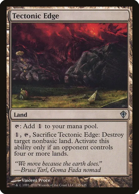 Tectonic Edge, Magic card WWK 145 — Worldwake set