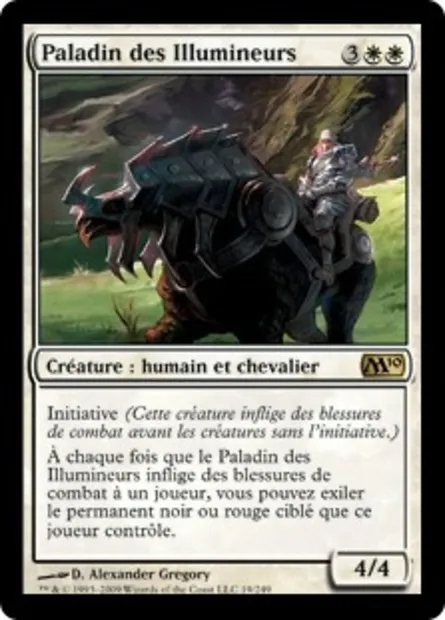 Paladin des Illumineurs, carte Magic M10 19 — extension Magic 2010
