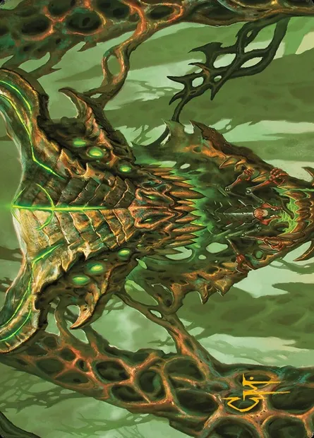 Colossal Dreadmask // Colossal Dreadmask, carte Magic AMH3 8 — extension Modern Horizons 3 Art Series