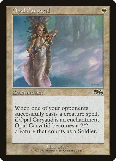 Opal Caryatid, Magic card USG 24 — Urza's Saga set