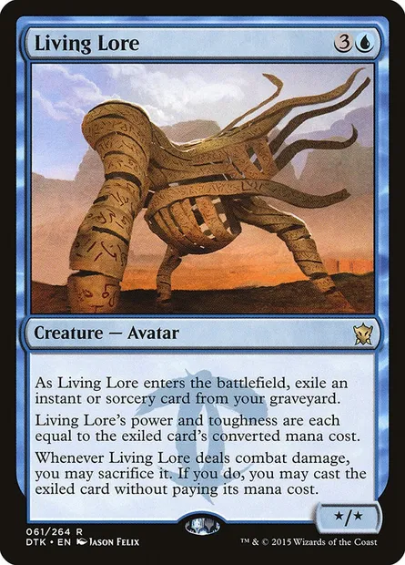 Living Lore, Magic card DTK 61 — Dragons of Tarkir set