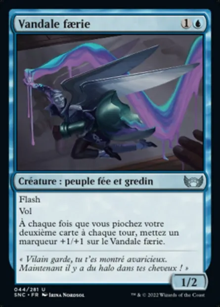Vandale faerie, carte Magic SNC 44 — extension Les rues de la Nouvelle-Capenna