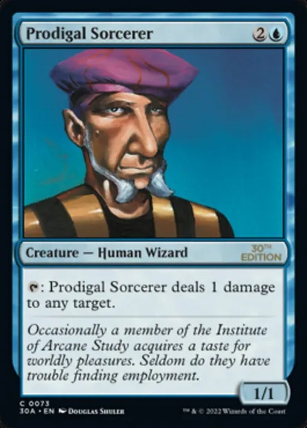Prodigal Sorcerer, Magic card 30A 73 — 30th Anniversary Edition set