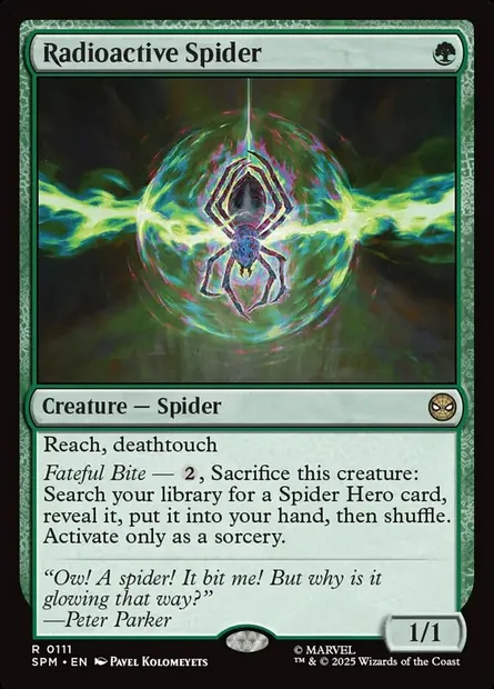 Radioactive Spider, Magic card SPM 111 — Marvel's Spider-Man set