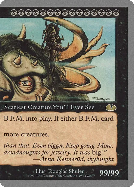 B.F.M. (Big Furry Monster), Magic card UGL 29 — Unglued set