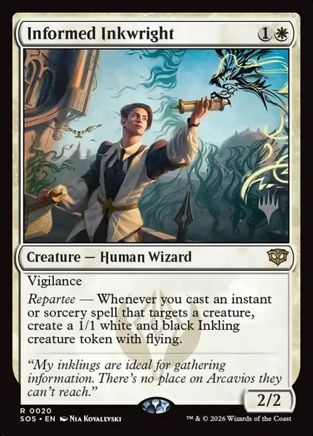 Informed Inkwright, Magic card PSOS 20p — Secrets of Strixhaven Promos set
