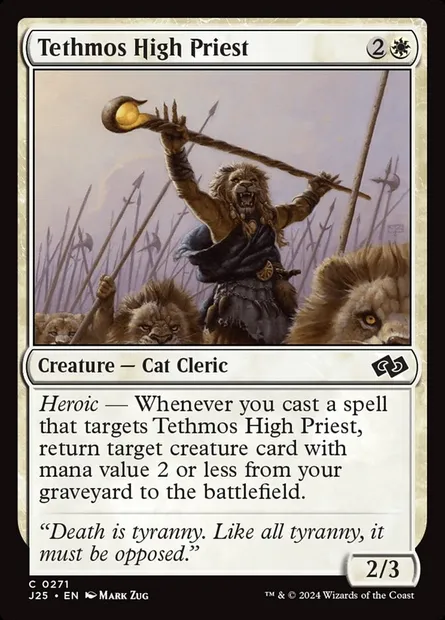 Tethmos High Priest, Magic card J25 271 — Foundations Jumpstart set