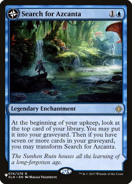 À la recherche d'Azcanta // Azcanta, les Ruines englouties, carte Magic PLST XLN-74 — extension The List