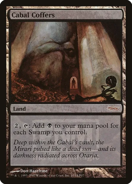 Cabal Coffers, Magic card F07 10 — Friday Night Magic 2007 set