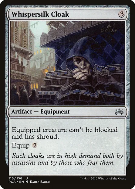 Whispersilk Cloak, Magic card PCA 115 — Planechase Anthology set