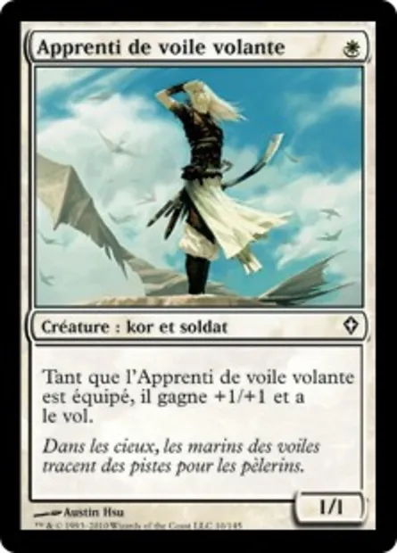 Apprenti de voile volante, carte Magic WWK 10 — extension Worldwake