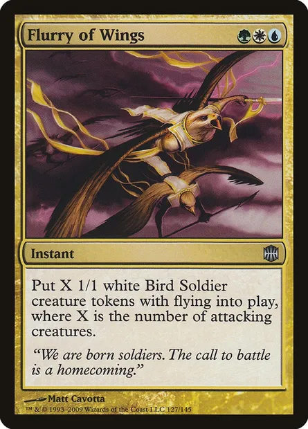 Flurry of Wings, Magic card ARB 127 — Alara Reborn set