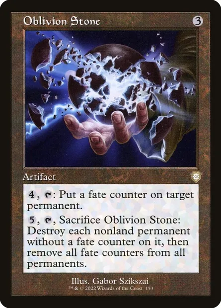 Oblivion Stone, Magic card BRC 153 — The Brothers' War Commander set