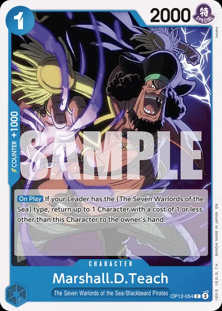 Marshall.D.Teach, One Piece card OP12-054 — LEGACY OF THE MASTER set