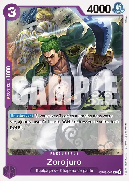 Zorojuro, carte One Piece OP05-067 — extension AWAKENING OF THE NEW ERA