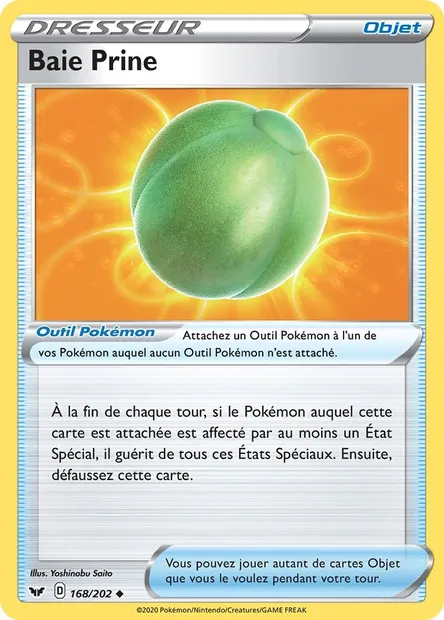Baie Prine, carte Pokémon SSH 168 — extension Épée et Bouclier
