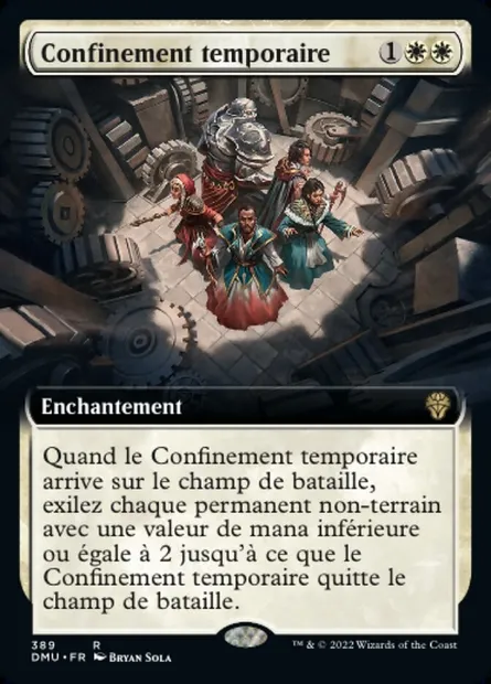 Confinement temporaire, carte Magic DMU 389 — extension Dominaria Uni