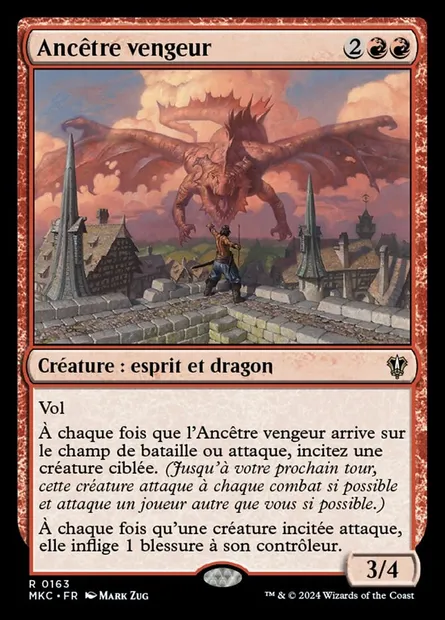 Ancêtre vengeur, carte Magic MKC 163 — extension Murders at Karlov Manor Commander