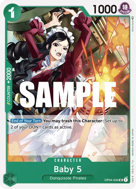 Baby 5, carte One Piece OP04-032 — extension KINGDOMS OF INTRIGUE