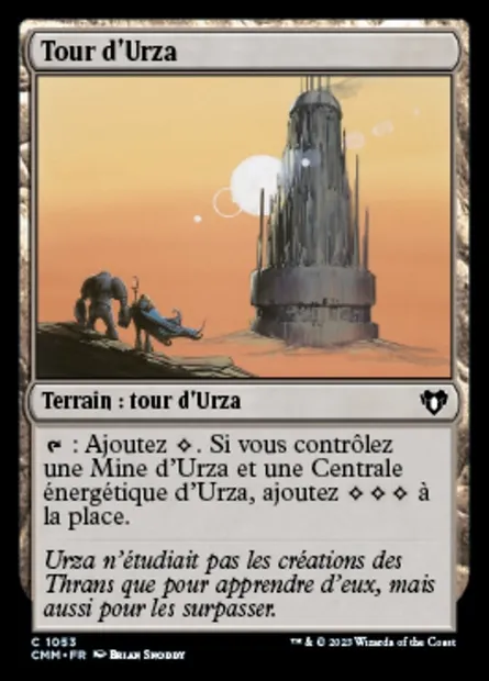 Tour d'Urza, carte Magic CMM 1053 — extension Commander Masters