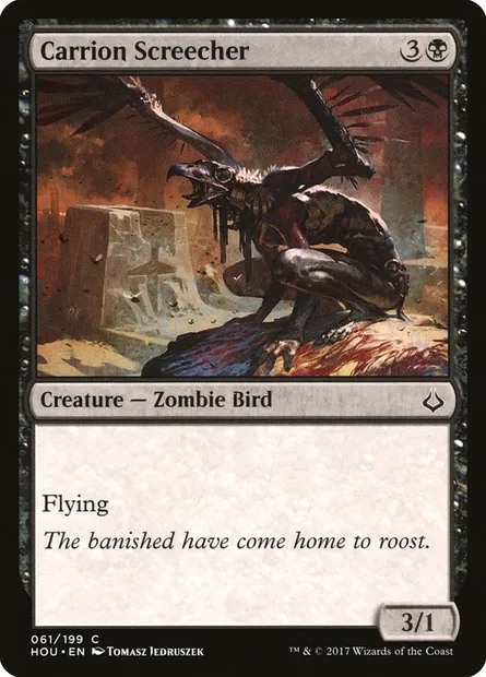 Carrion Screecher, Magic card HOU 61 — Hour of Devastation set