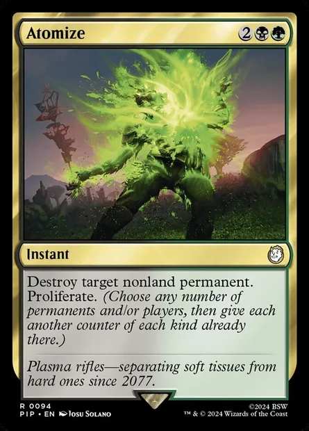 Atomize, Magic card PIP 94 — Fallout set