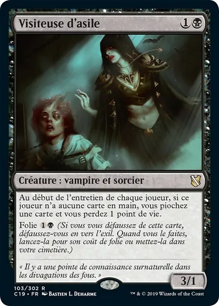 Visiteuse d'asile, carte Magic C19 103 — extension Commander 2019
